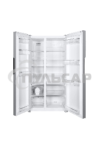 Холодильник Maunfeld MFF177NFW белый глянец двухкамерный 263/170л морозилка сбоку, No Frost, Side by Side