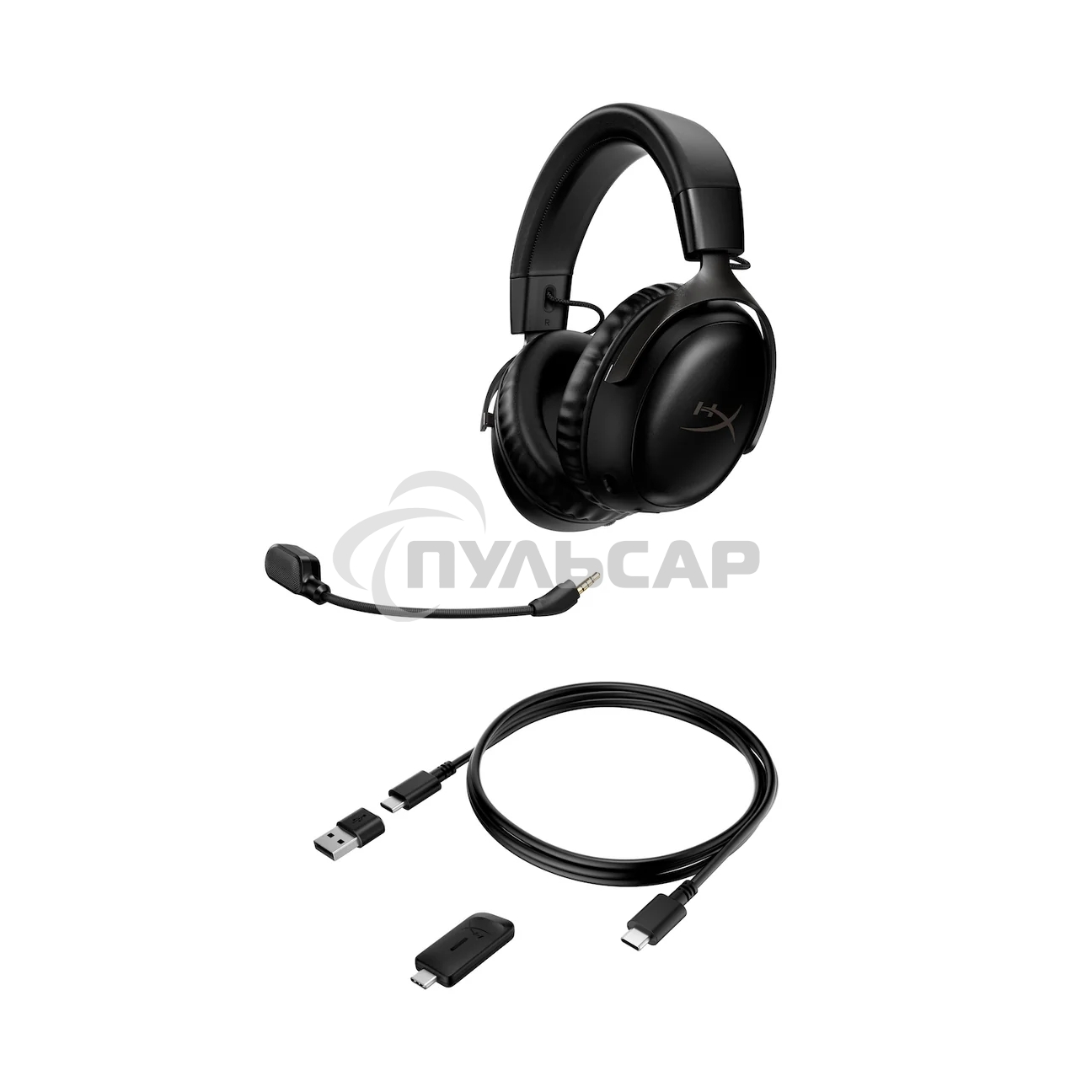 Наушники с микрофоном HyperX Cloud III черный мониторные Radio оголовье (77Z45AA)