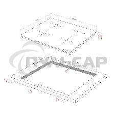 Варочная поверхность Kuppersberg/ Варочная поверхность Kuppersberg, индукция, High-Tech, 9 уровней мощности, inverter, таймер, пауза, Booster, автоматическое отключение, слайдерное управление, поддержание тепла, черный