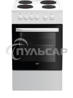 Плита электрическая Beko FFSS56000W белый, конфорок 4 шт, духовка 60 л, 50 см x 85 см x 60 см