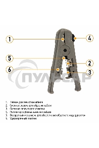 Инструмент для зачистки и обрезки витой пары (ht-S-501B) PROCONNECT 12-4042-4