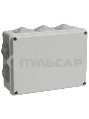 Коробка распаячная ОП 190х140х70 IP44 КМ41243 RAL7035 ИЭК UKO11-190-140-070-K41-44