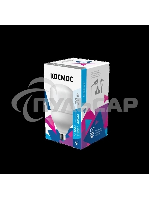 Лампа светодиодная Космос HВтLED 30Вт 220В E27 4500К