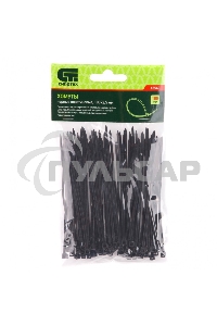 Хомуты, 100 х 2,5 мм, пластиковые, черные, 100 шт. Сибртех