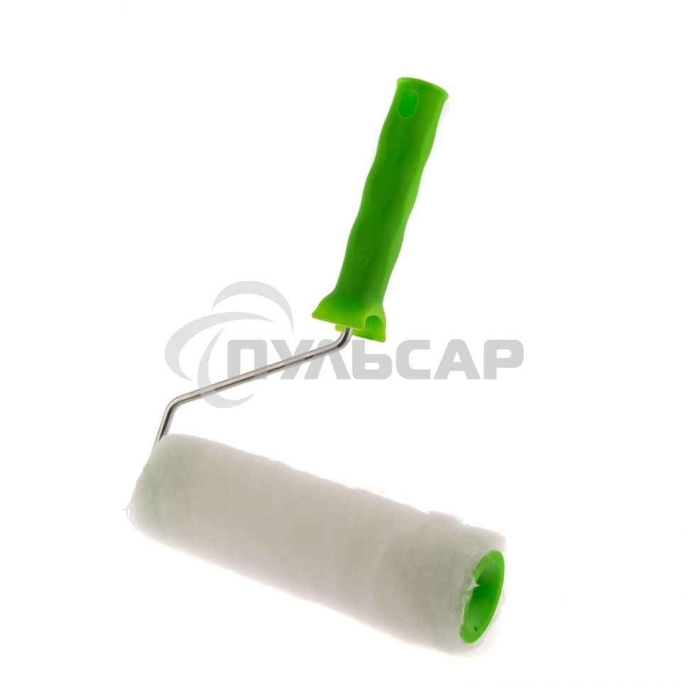 Валик ИСКУССТВЕННЫЙ МЕХ с ручкой, 200 мм,ворс 15 мм, D 48 мм, D руч. - 6 мм, полиэстер Сибртех