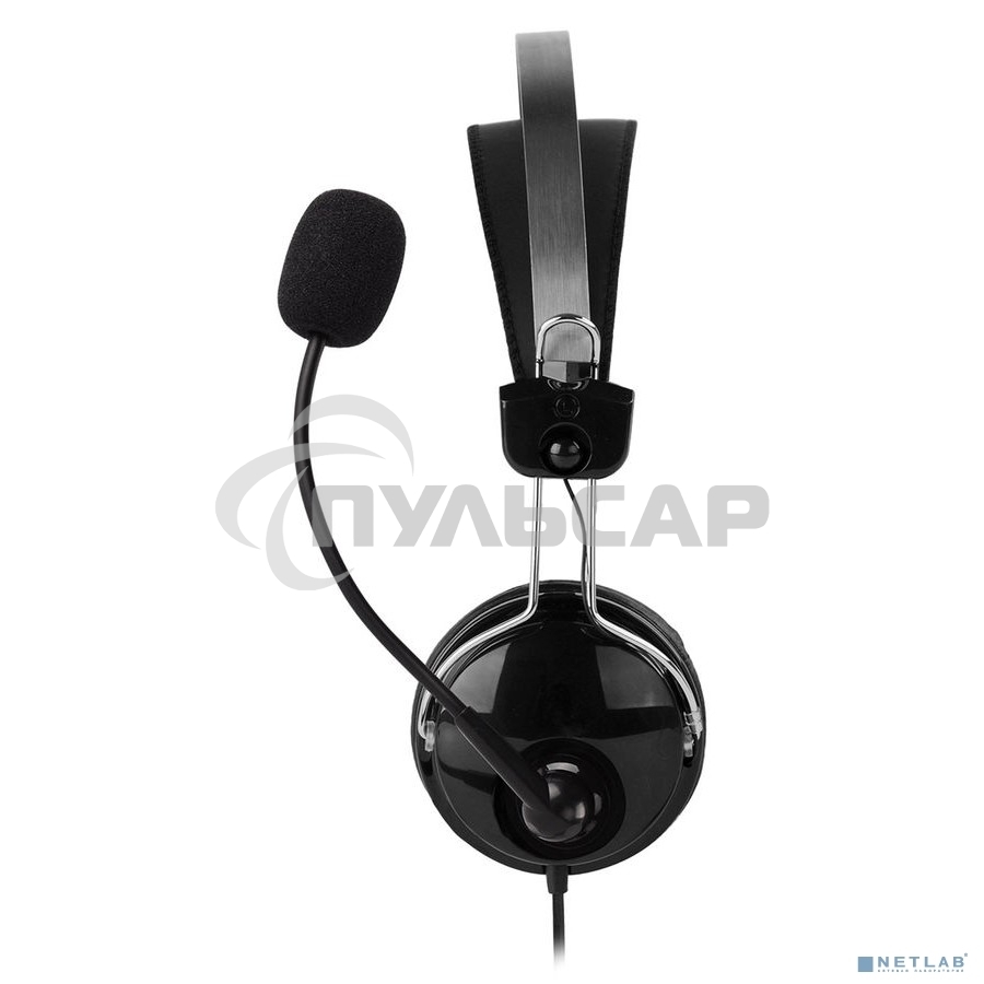 Наушники с микрофоном A4Tech HU-7P черный 2м накладные USB оголовье