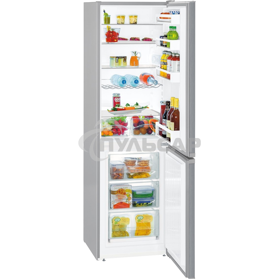 Холодильник Liebherr CUELE 3331-26 001 серебристый двухкамерный 212/84л морозилка снизу