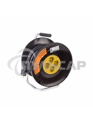 Удлинитель силовой на катушке 4 гнезда с/з 50 м 3х2,5 мм² PROFESSIONAL PROCONNECT