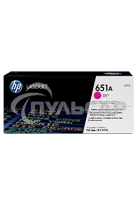 Картридж лазерный HP CE343A 651A пурпурный для LaserJet 700 Color MFP 775 16000стр.