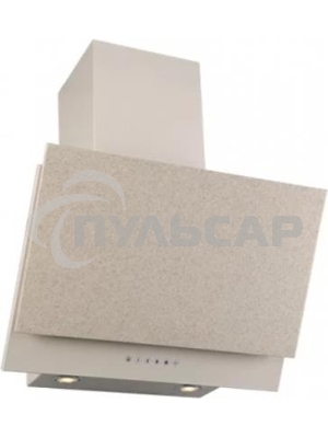 Вытяжка каминная Elikor Рубин Stone S4 60П-700-Э4Г Топ.молоко/песок, 60 см, 700 куб. м/ч, 52 дБ