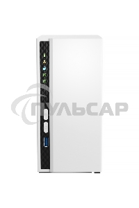 Сетевое хранилище SMB QNAP TS-233 NAS 2 HDD trays. ARM 4-core Cortex-A55 2.0GHz, ram 2 Gb (max), 1x1GbE, 2xUSB 2.0 port,1xUSB 3.2 Gen 1