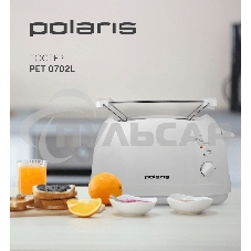 Тостер Polaris PET 0702L 750Вт белый