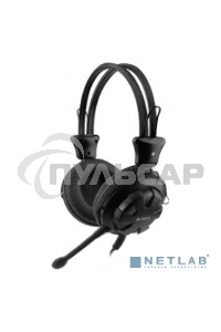 Наушники с микрофоном A4Tech HS-28 черный 1.8м мониторы оголовье черный