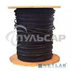 Кабель Exegate UTP 4 EX190974RUS пары кат.5e Exegate медь, внешн. прокладка, с тросом, катушка 305м, черный, PE