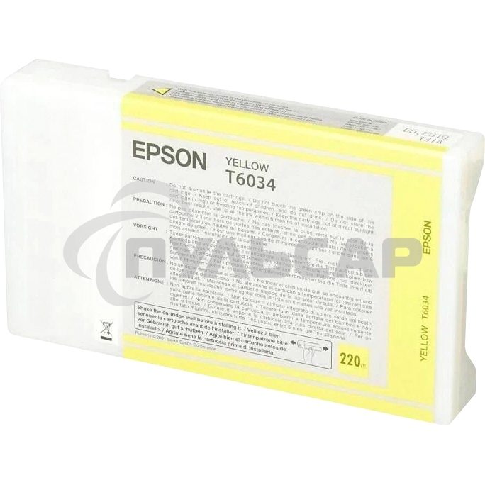 Картридж струйный Epson C13T603400 желтый для Epson St Pro 7880/9880 (220мл)