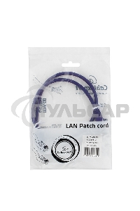 Патч-корд UTP Cablexpert кат.5e, 0.25м, литой, многожильный, фиолетовый