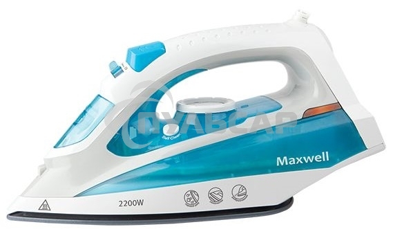 Утюг Maxwell MW-3055B белый/голубой 2200W