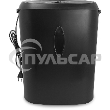 Уничтожитель документов ГЕЛЕОС УМ24-4, DIN P-4 (4 ур-нь секр.), фрагмент 3,9х38мм, 17 лист (70г/м2), CD/пл.карты/скрепки/скобы, 24 литра