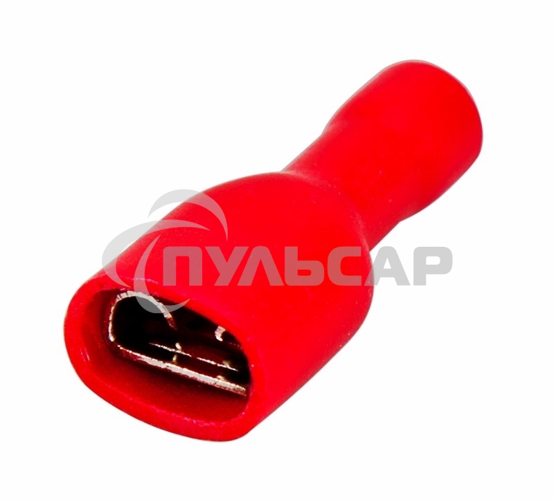 Клемма плоская полностью изолированная гнездо 6.6 мм 0.5-1.5 мм² (РППи-м 1.5-(6.3)) Rexant