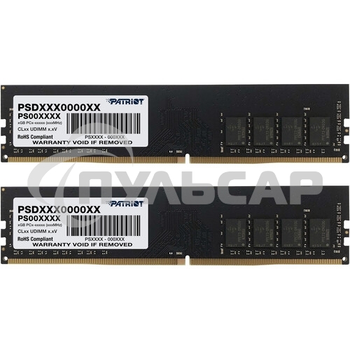 Оперативная память Patriot Signature, DDR4, 16Gb (2x8 Gb), 3200 MHz, CL22, DIMM