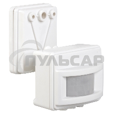 Датчик движения Iek LDD13-019-1100-001 ДД 019 белый, макс. нагрузка 1100Вт, угол обзора 120град., дальность 12м, IP44, ИЭК