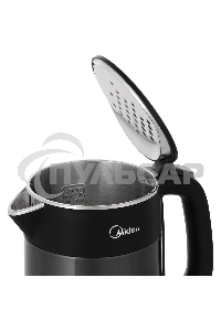 Чайник электрический Midea 1.5л, 2200Вт, черный