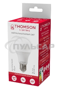 Лампа светодиодная Hiper THOMSON LED A60 7W 660Lm E27 4000K TH-B2002
