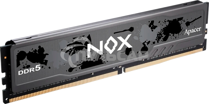 Оперативная память Apacer Nox, DDR5, 32Gb (2x16Gb), 6000MHz, CL40, DIMM, радиатор, черный