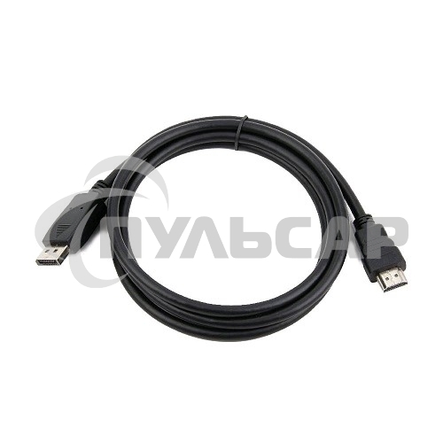 Кабель DisplayPort-HDMI Gembird/Cablexpert 1,8м, 20M/19M, черный, экран, пакет (CC-DP-HDMI-6)