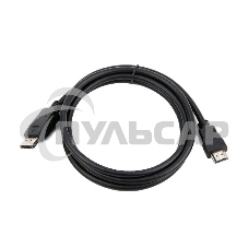 Кабель DisplayPort-HDMI Gembird/Cablexpert 1,8м, 20M/19M, черный, экран, пакет (CC-DP-HDMI-6)