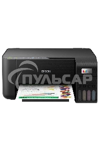 МФУ струйное Epson L3550 (C11CK59405), A4, цветной, печ. до 15 стр/мин. (ч/б) до 8 стр/мин. (цвет), скан. до 11 стр/мин. (ч/б) 28 стр/мин. (цвет), 4800 x 1200 dpi (печать) 1200x2400dpi (скан.), USB, Wi-Fi, Air Print