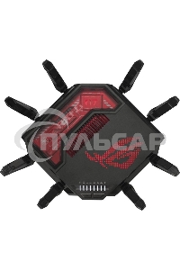 Маршрутизатор ASUS GT-BE19000, черный/красный, 90IG0850-MO9A0V