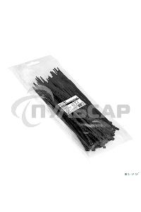 Стяжка (хомут) нейлоновая ExeGate EX293132RUS CV66-300x7.5B (нейлон 6.6, 300x7.5мм, неоткрывающаяся, halogen free, -40°C - +85°C, черная, 100 шт)