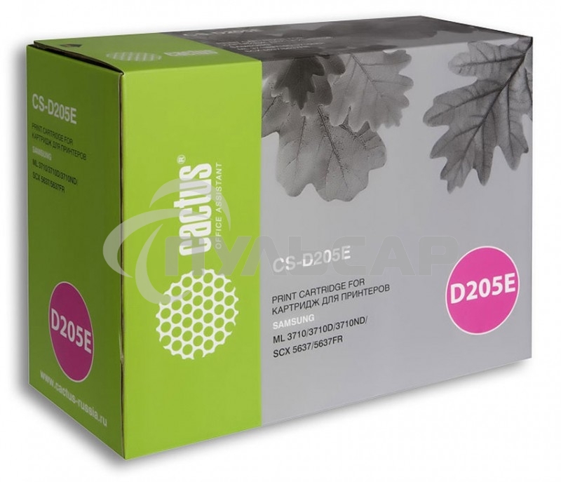 Картридж Cactus CS-D205E черный (10000 стр.) для Samsung ML-3710ND/ML-3712DW/SCX-5639FW/SCX-5637FR