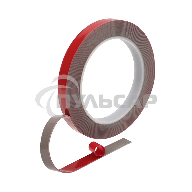 Двухсторонний скотч Rexant, серый, на HBA акриловой основе, 12 мм, ролик 5 м