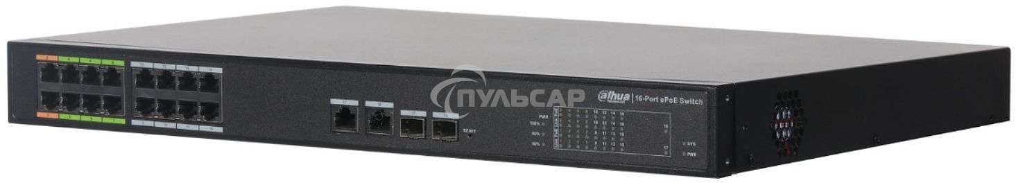 Коммутатор DH-LR2218-16ET-240 16 портовый ePoE управляемый