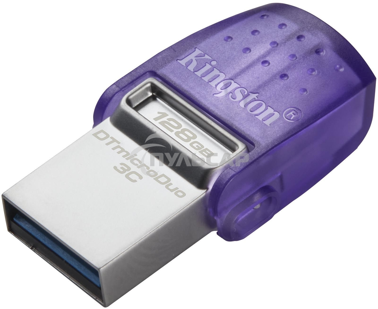Флешка USB Kingston 128 Gb DataTraveler microDuo 3C DTDUO3CG3/128 Gb USB 3.0 фиолетовый