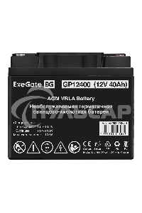 Аккумуляторная батарея ExeGate GP12400 (12V 40Ah, под болт М6)