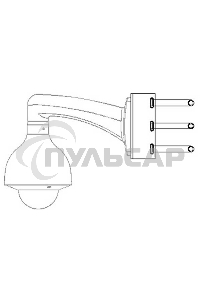 Кронштейн для крепления на столб видеокамер серий HFWxxS, HFWxxR-Z/VF,SD60/6AE/6AL, SD59/50/40, SD6C, SD42, SD29 Кронштейн для крепления на столб видеокамер серий HFWxxS, HFWxxR-Z/VF,SD60/6AE/6AL, SD59/50/40, SD6C, SD42, SD29
