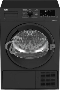 Сушильная машина Beko DF7412GB черный, 8 кг, сушка - тепловой насос, программ - 15, 59.7 x 84.6 x 53.7 см