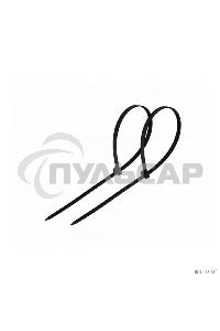 Хомут-стяжка кабельная нейлоновая Rexant 150 x3,6 мм, черная, упаковка 100 шт.