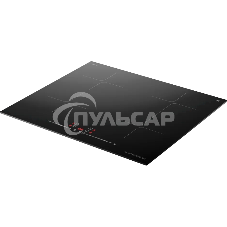 Индукционная варочная панель Kuppersberg ICI 615, индукция, High-Tech, 59 см, 9 уровней мощности, блокировка управления, автоматическое отключение, Inverter, таймер, Booster, Flexi-zone, слайдерное управление, черный