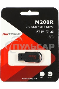 Флешка USB Hikvision 8Gb HS-USB-M200R/8G USB 2.0 черный