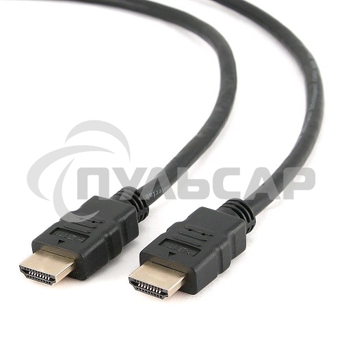Кабель Cablexpert HDMI CC-HDMI4-15, 19M/19M, v2.0, медь, позол.разъемы, экран, 4.5м, черный, пакет