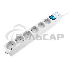 Фильтр-удлинитель PowerCube PRO (SPL(5+1)-16B-P-5М) 5.0 м, LC контур - подавление В/Ч помех, 16А/3,5кВт