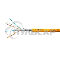 Кабель SkyNet Premium FTPнг-LSZH 4x2x0,51, низкое дымовыделение, нулевое содержание галогенов, медный, FLUKE TEST, кат.5e, однож., 305 м, box, оранжевый