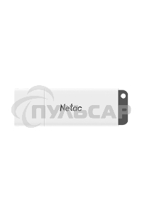 Флешка USB Netac U185 128 Gb <NT03U185N-128G-20WH>, USB 2.0, с колпачком, пластиковая белая
