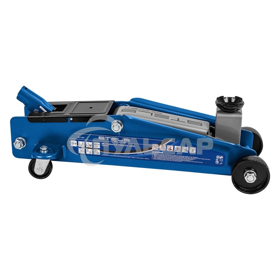 Домкрат STELS 51134гидравлический подкатной высокий подъем 3т suv 190-535мм