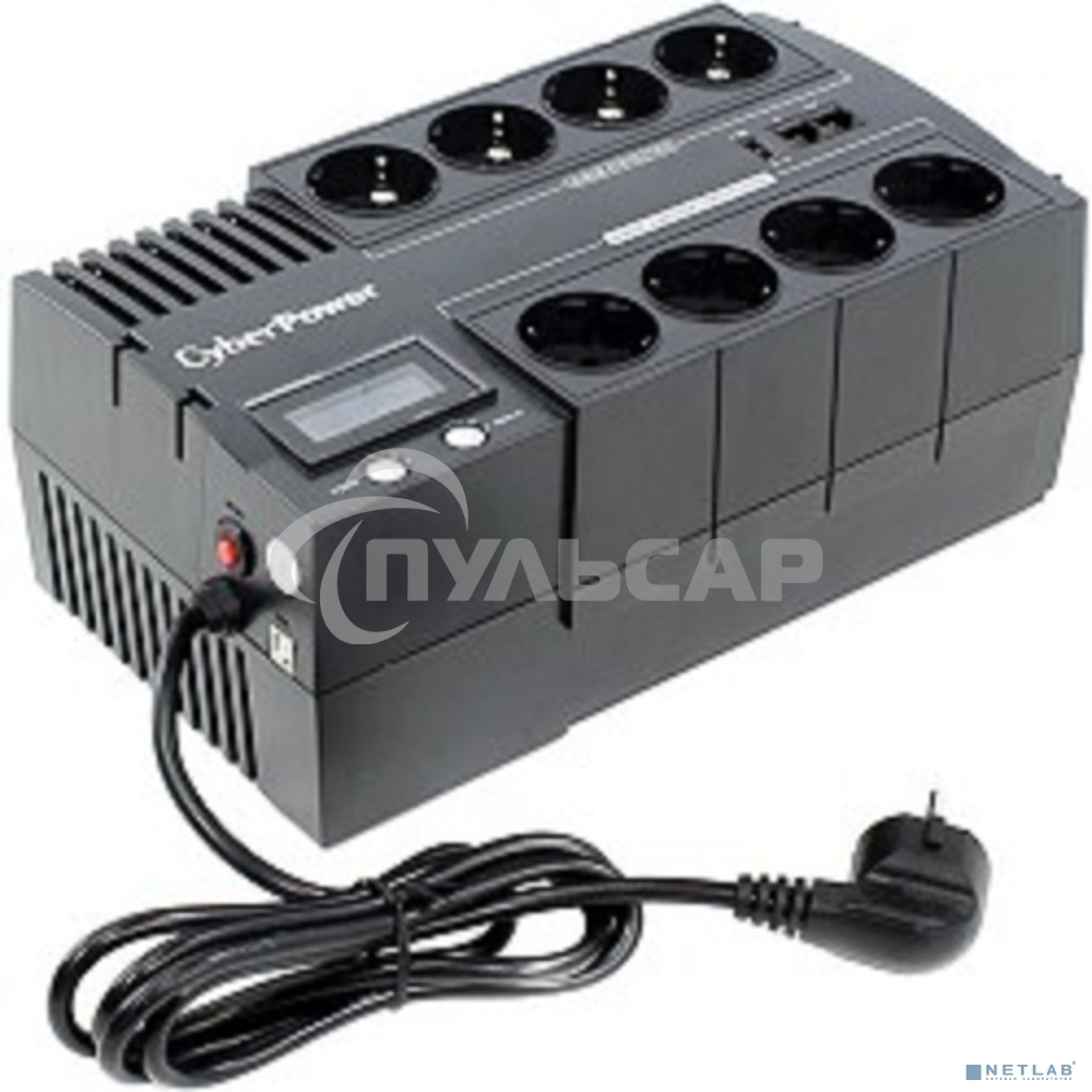 Источник бесперебойного питания CyberPower BR1200ELCD 1200VA/720W USB/RJ11/45 (4+4 EURO)