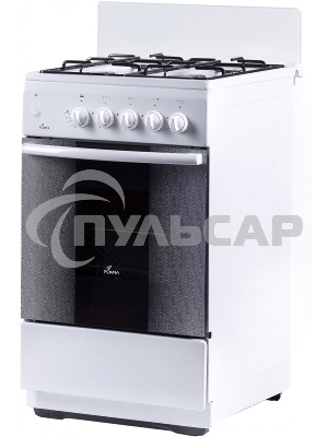 Плита Комбинированная Flama AK 1416 W белый (без крышки) реш.эмаль